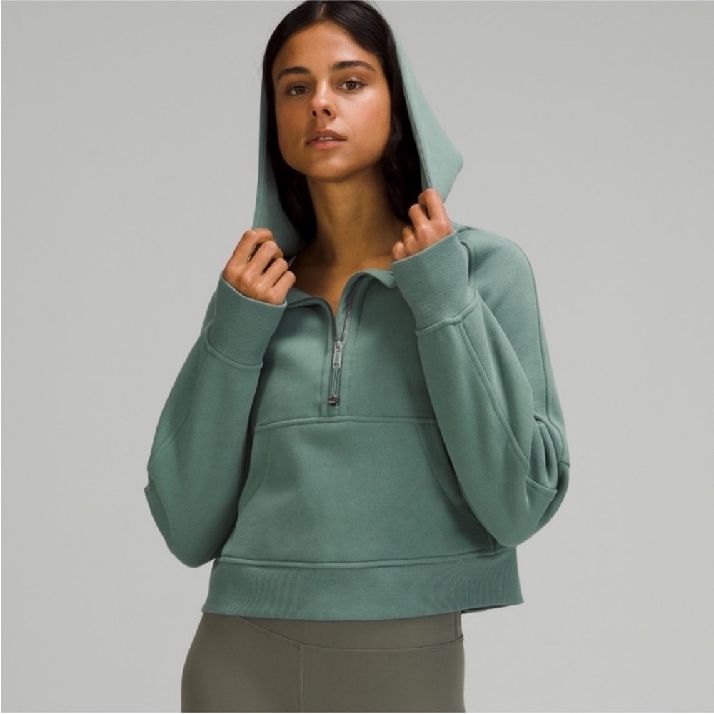 Lululemon Oversized Scuba 1/2 Zip Hoodie Sweatshirt Cropped XS/S